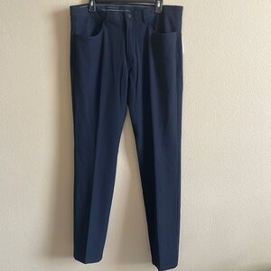 Men’s NWT Perry‎ Ellis Dark Sapphire Slim Fit 4 Way Stretch Pants